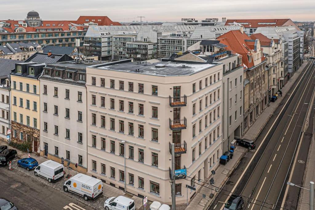 Stylisches Zentrales City-Apartment Mit 2 Balkonen Лейпциг Экстерьер фото