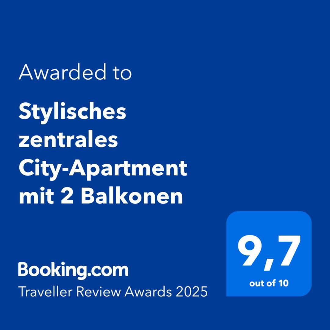 Stylisches Zentrales City-Apartment Mit 2 Balkonen Лейпциг Экстерьер фото